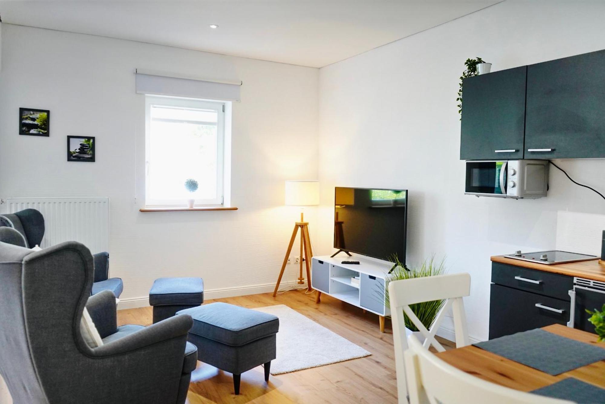 Altstadt Apartment II - Terrasse- Waschmaschine- Parkplatz 볼프스부르크 외부 사진